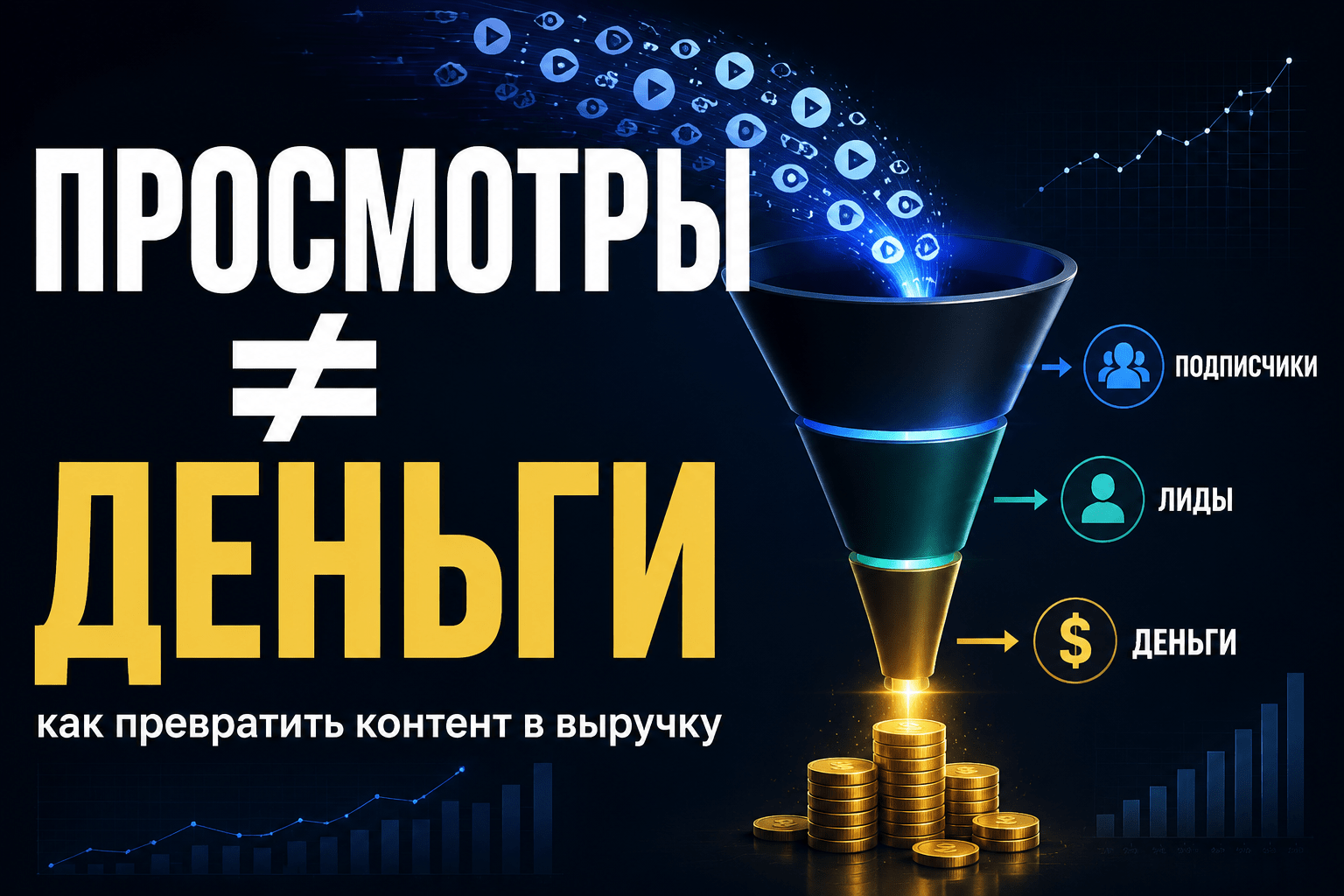Обложка статьи ProAI: Почему просмотры не приносят деньги: как превратить контент в выручку